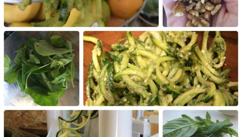 Zucchini “Pasta” and Fresh Pesto