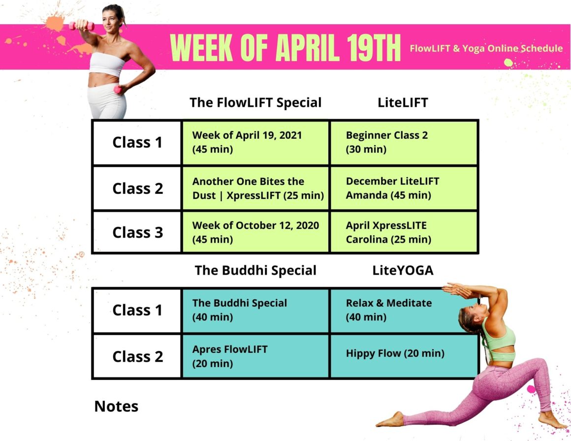 Recommended Beginning Yoga Schedule - One Flow Yoga